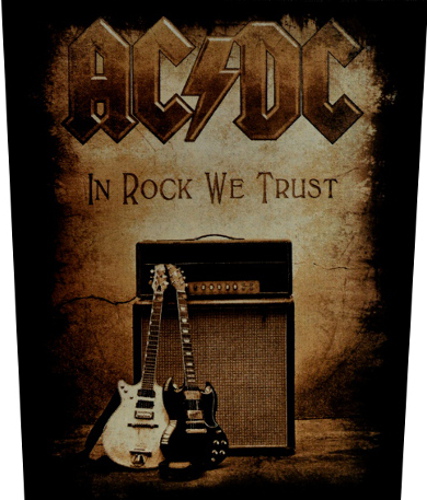 AC/DC In Rock We Trust Back Patch